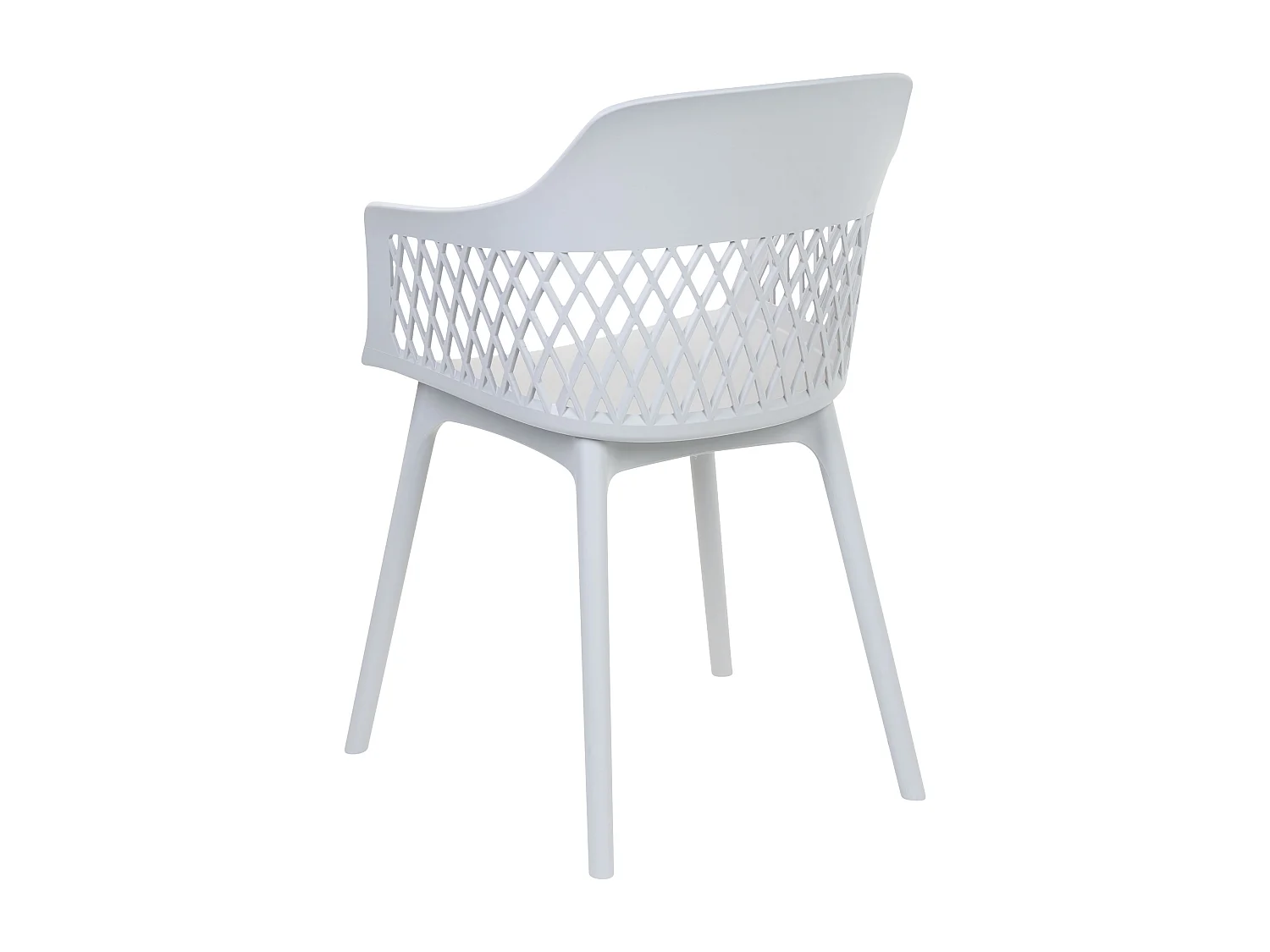 Lot de 2 chaises de salle à manger ALMIRA Gris clair