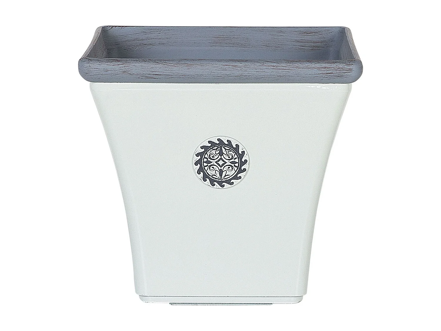 Set van 2 bloempotten ELATEIA Steen 43 cm Wit