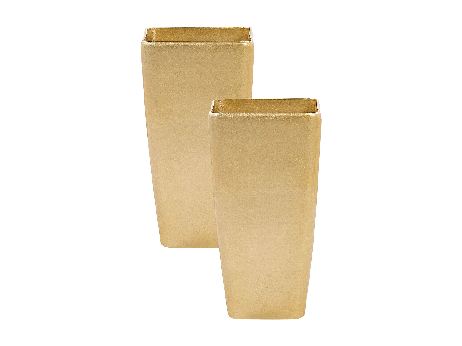 Lot de 2 pots de fleurs MODI 30 cm Doré