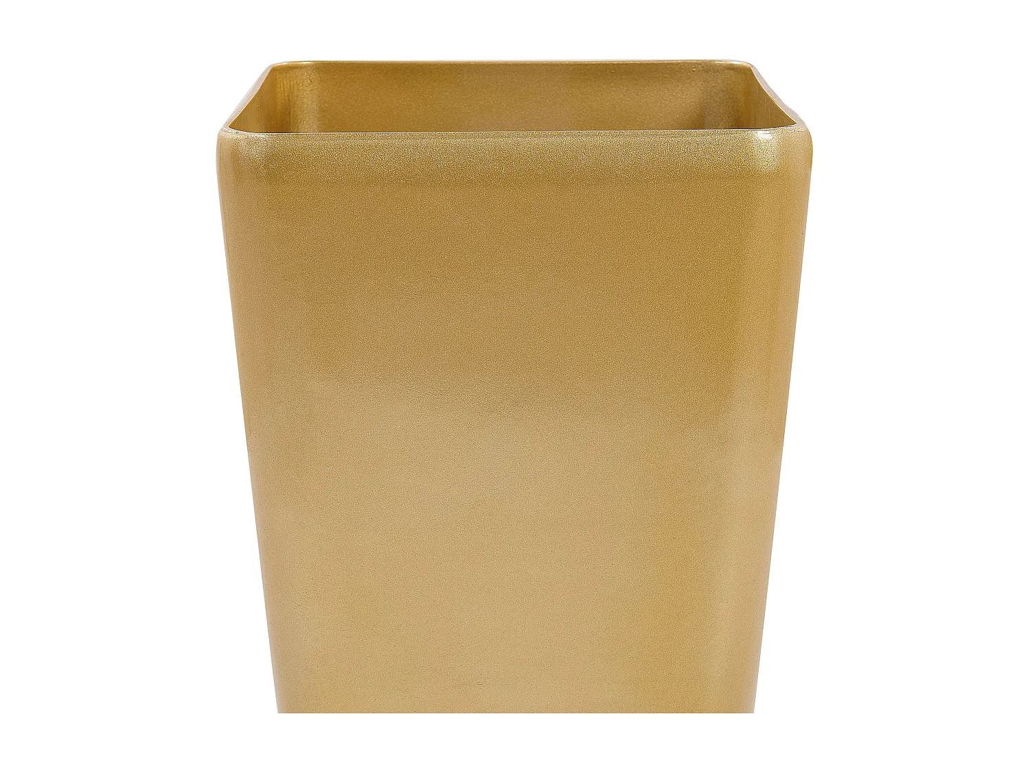 Blumentöpfe 2er Set glänzend gold rechteckig 30 x 30 x 57 cm moderner Look Modi
