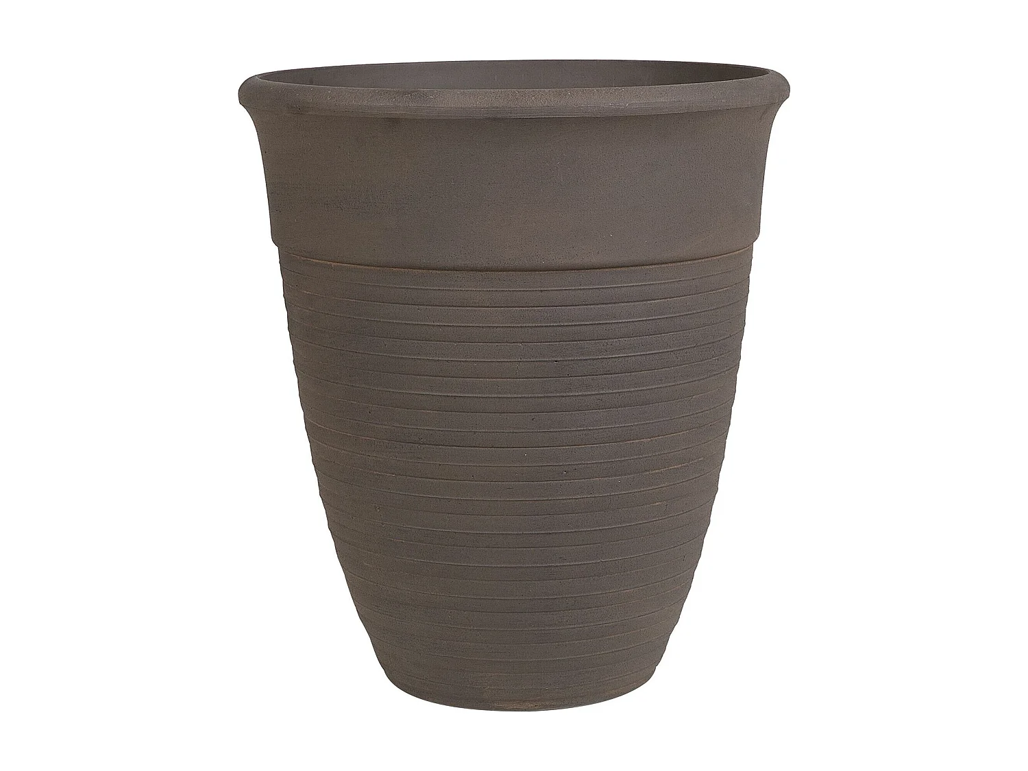 Set van 2 bloempotten KATALIMA Steen 50 cm Bruin