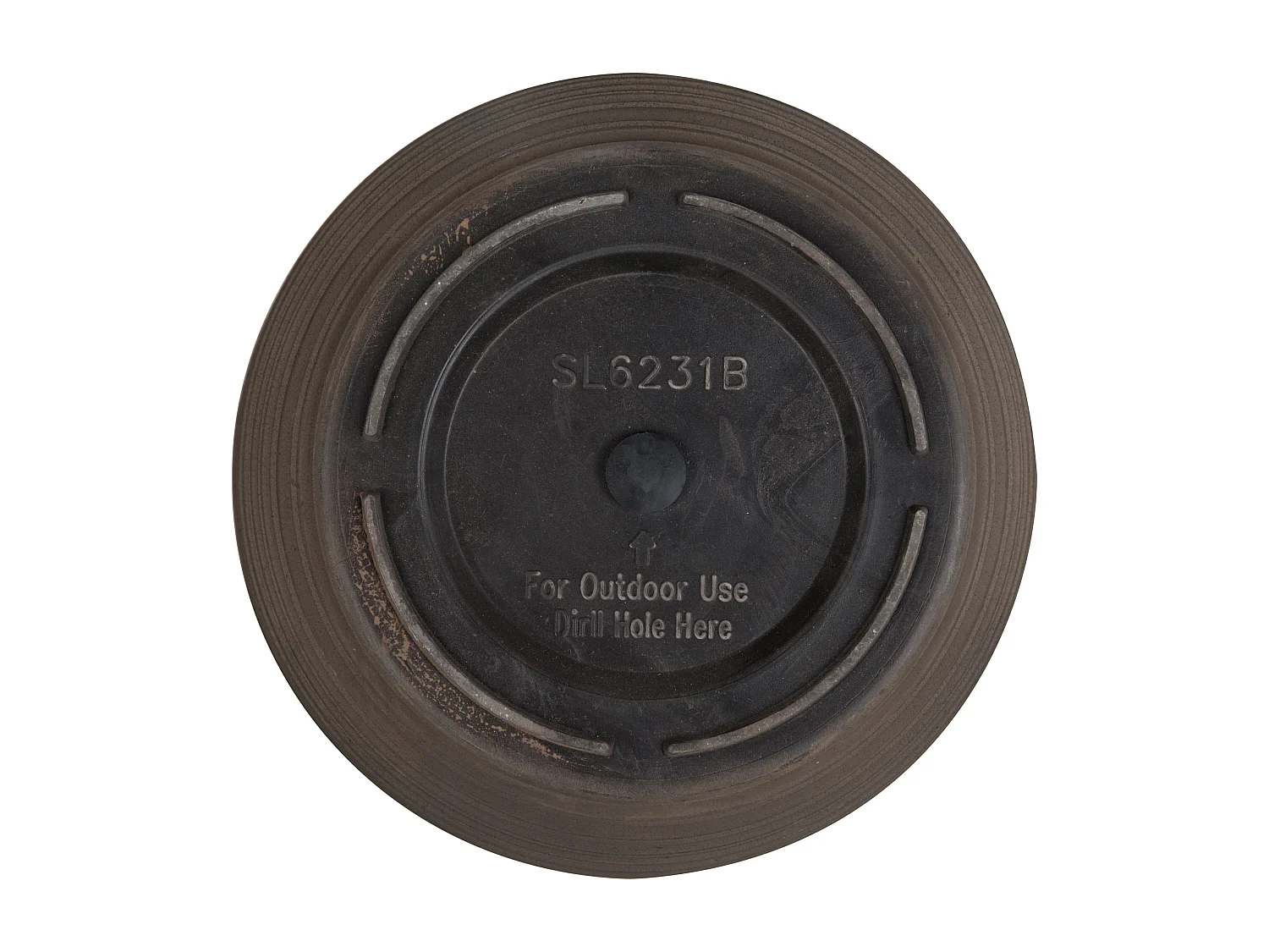 Set van 2 bloempotten KATALIMA Steen 50 cm Bruin