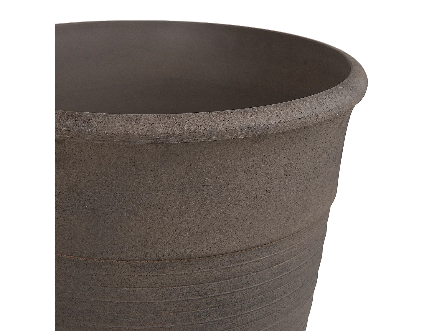 Set van 2 bloempotten KATALIMA Steen 50 cm Bruin