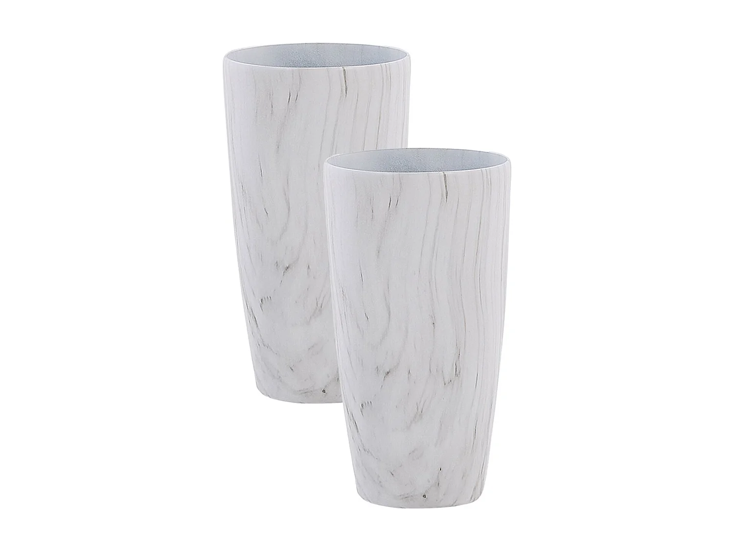 Lot de 2 pots de fleurs LIMENARI 32 cm Blanc