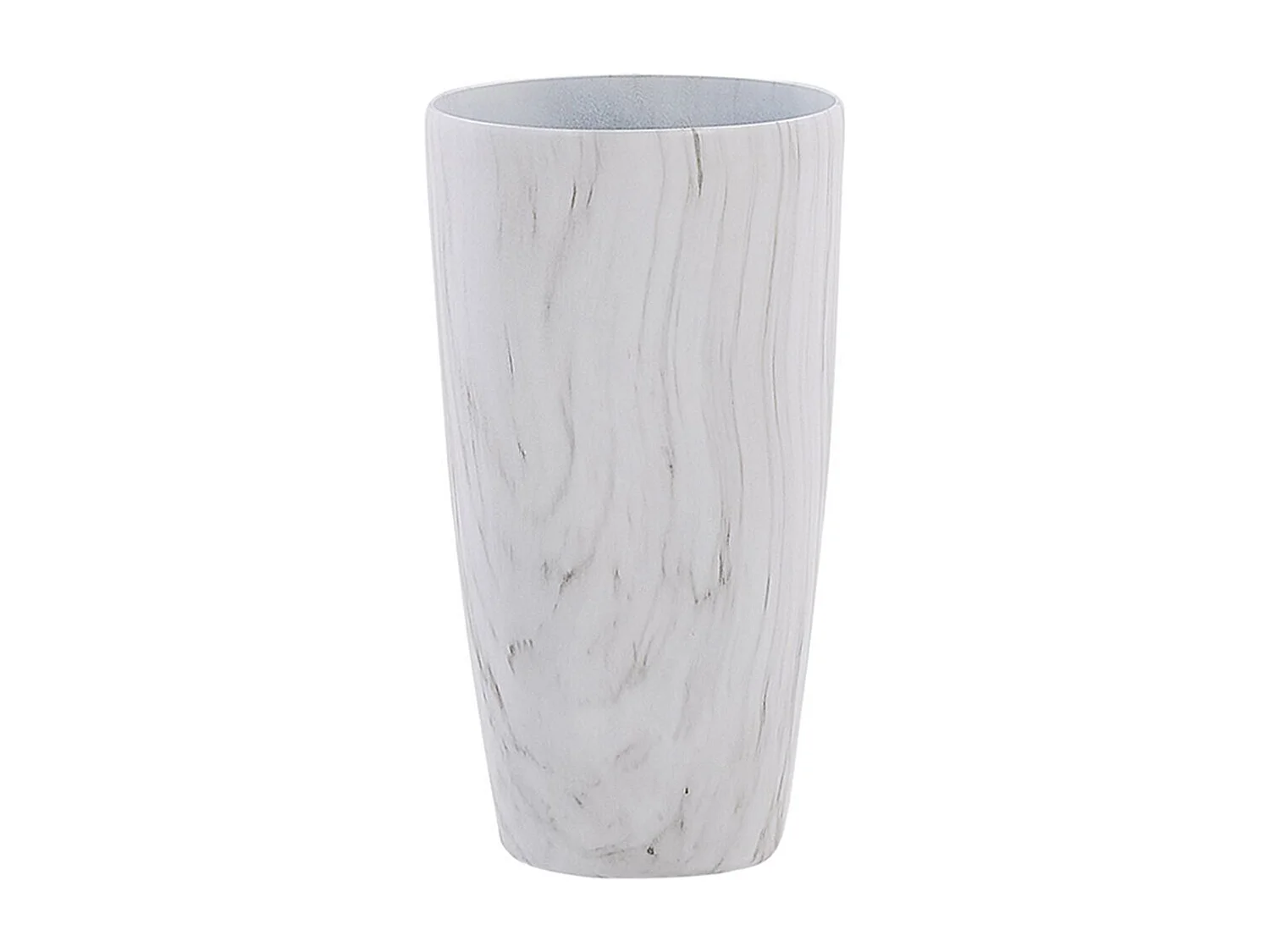 Set van 2 bloempotten LIMENARI Steen 32 cm Wit