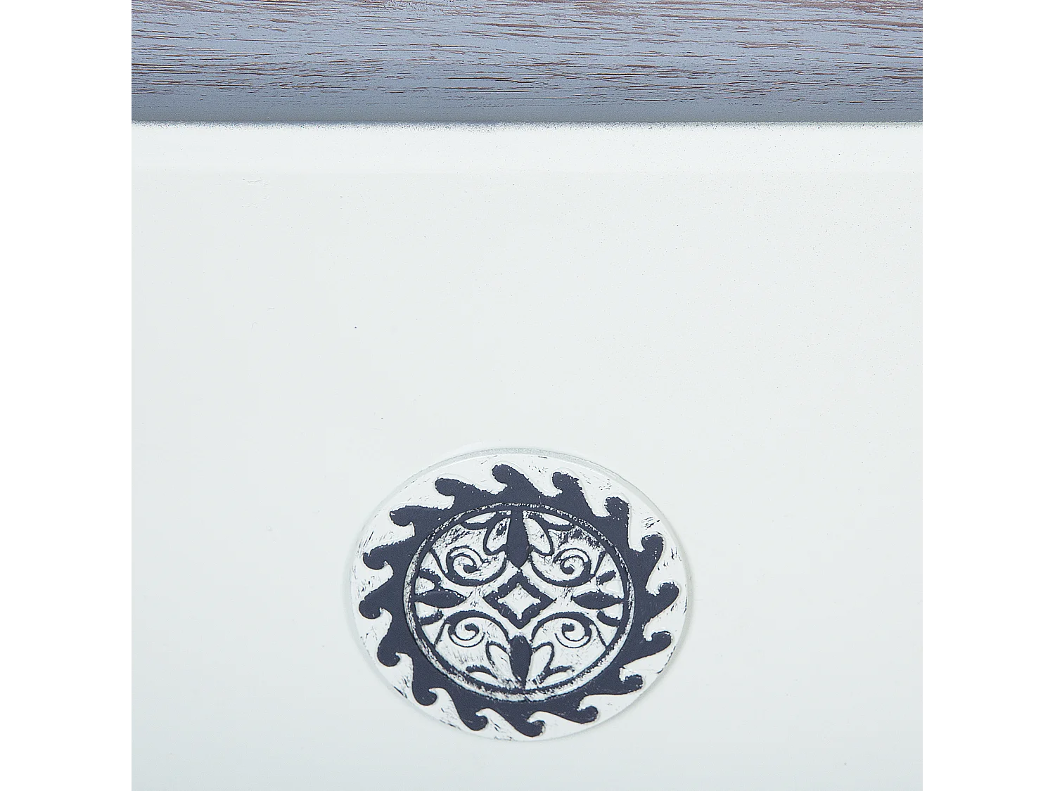 Conjunto de 2 vasos para plantas ELATEIA Pedra 32 cm Branco