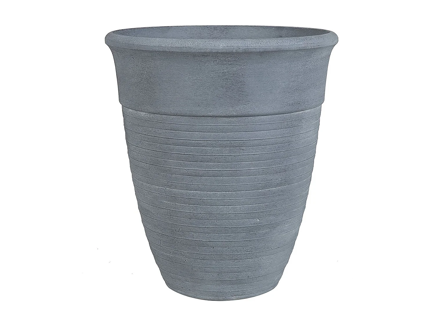 Conjunto de 2 macetas KATALIMA Piedra 43 cm Gris