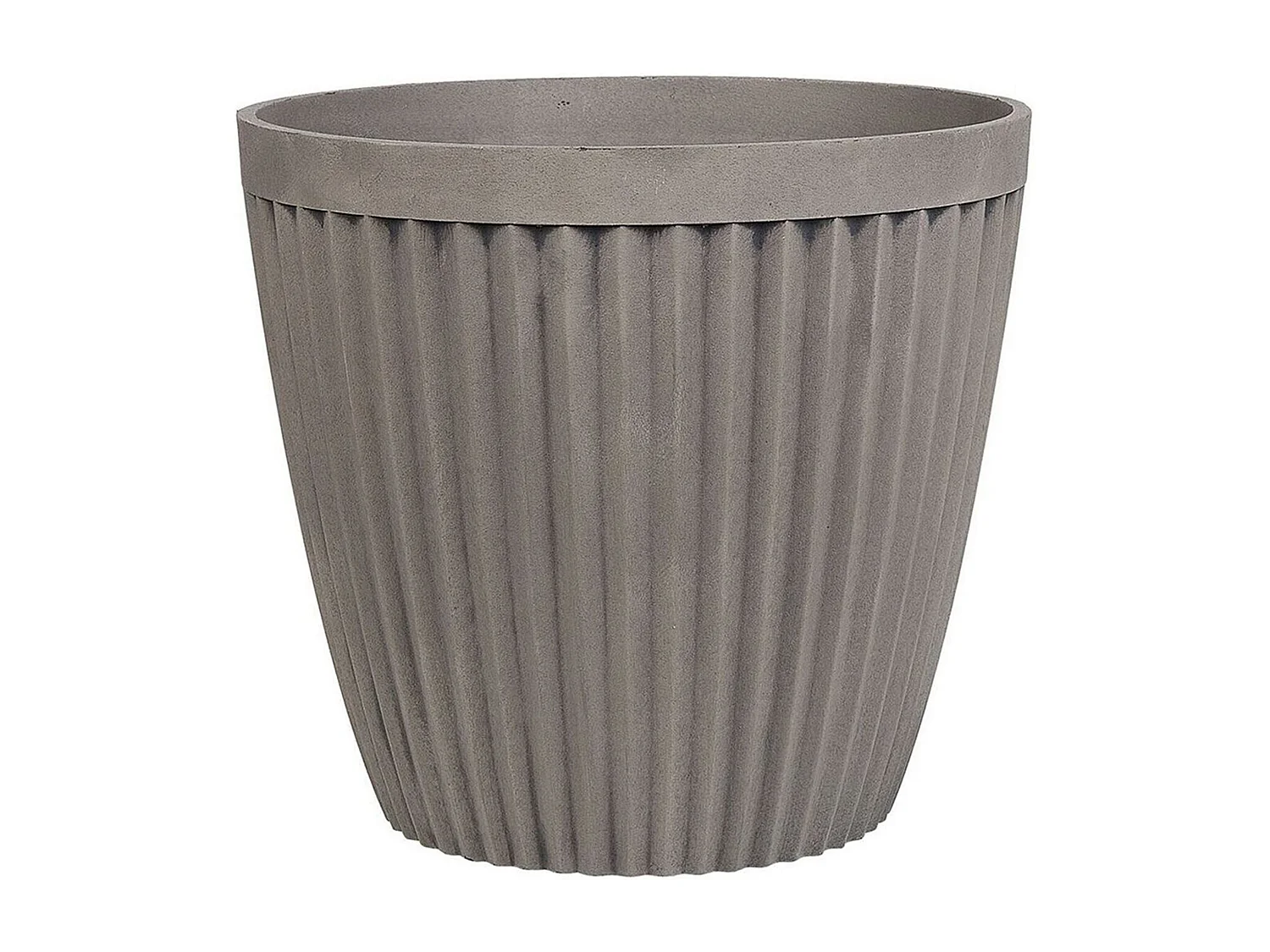 Set van 2 bloempotten POKA Steen 36 cm Taupe