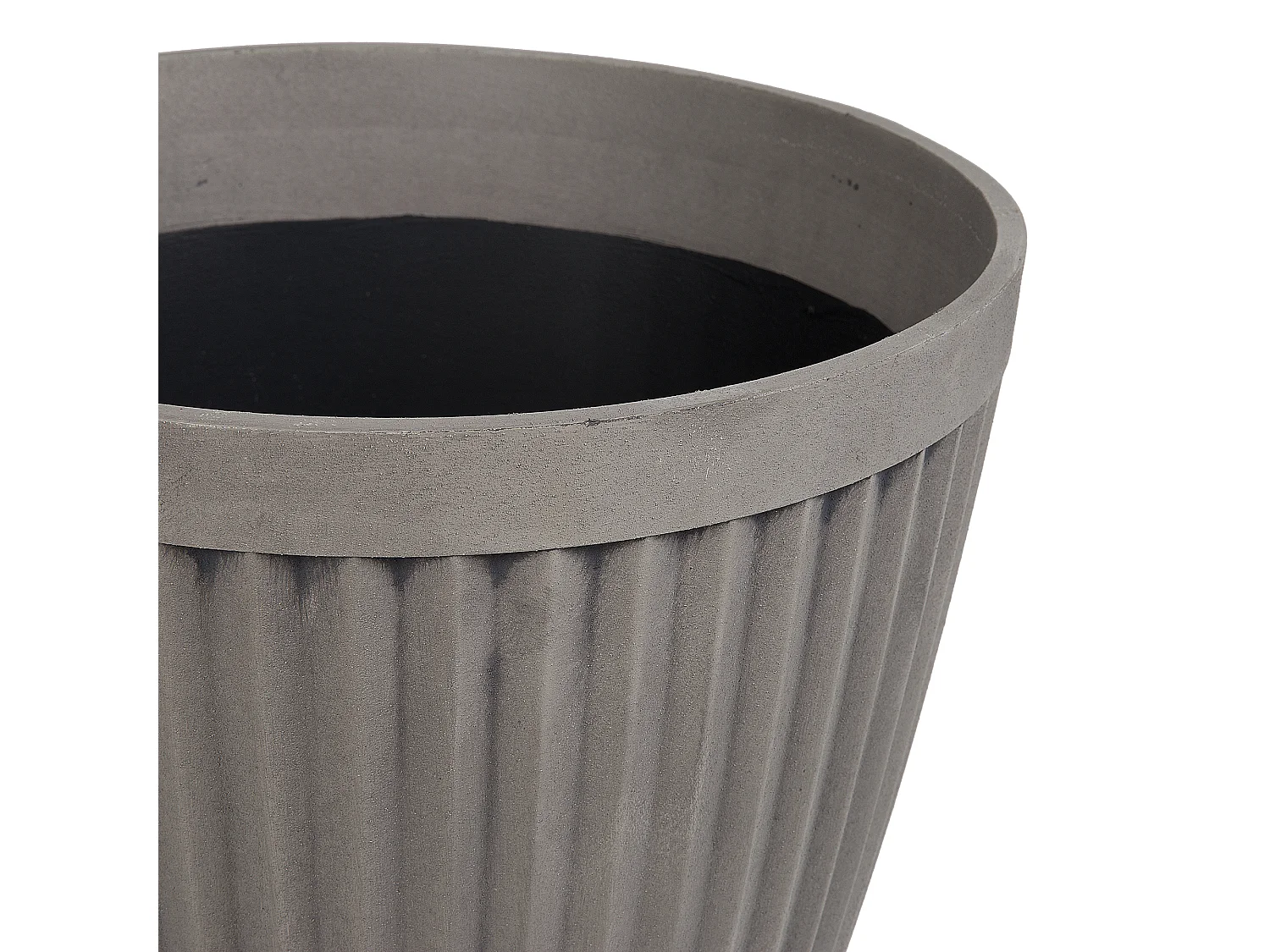 Set van 2 bloempotten POKA Steen 36 cm Taupe