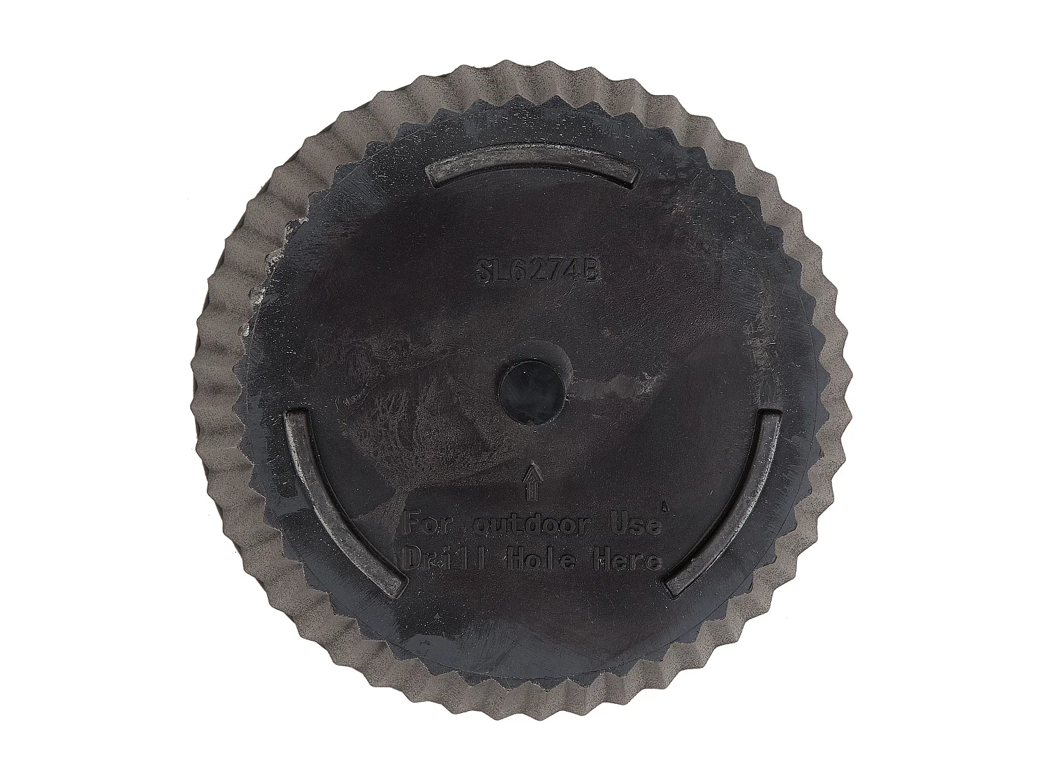 Set van 2 bloempotten POKA Steen 36 cm Taupe