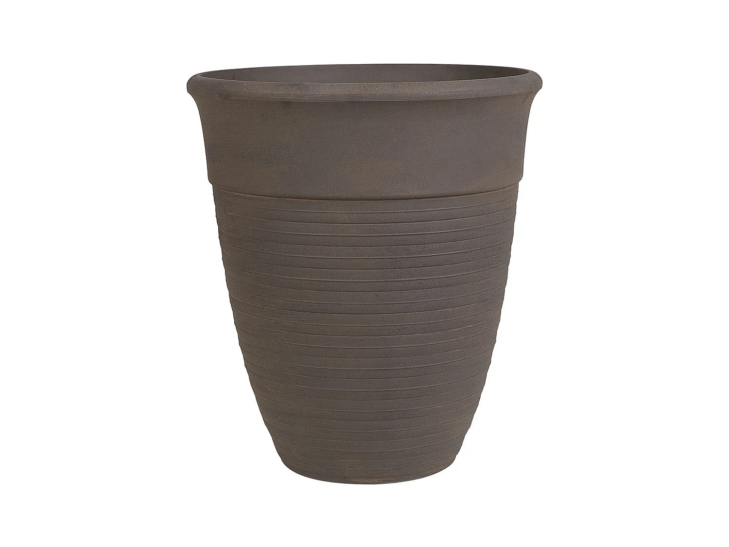 Set van 2 bloempotten KATALIMA Steen 43 cm Bruin