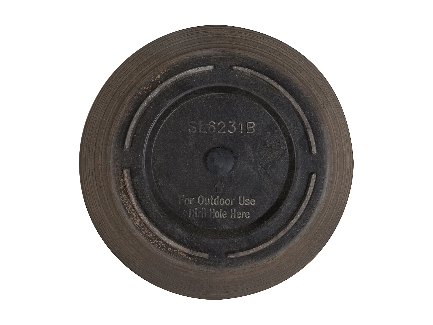 Set van 2 bloempotten KATALIMA Steen 43 cm Bruin