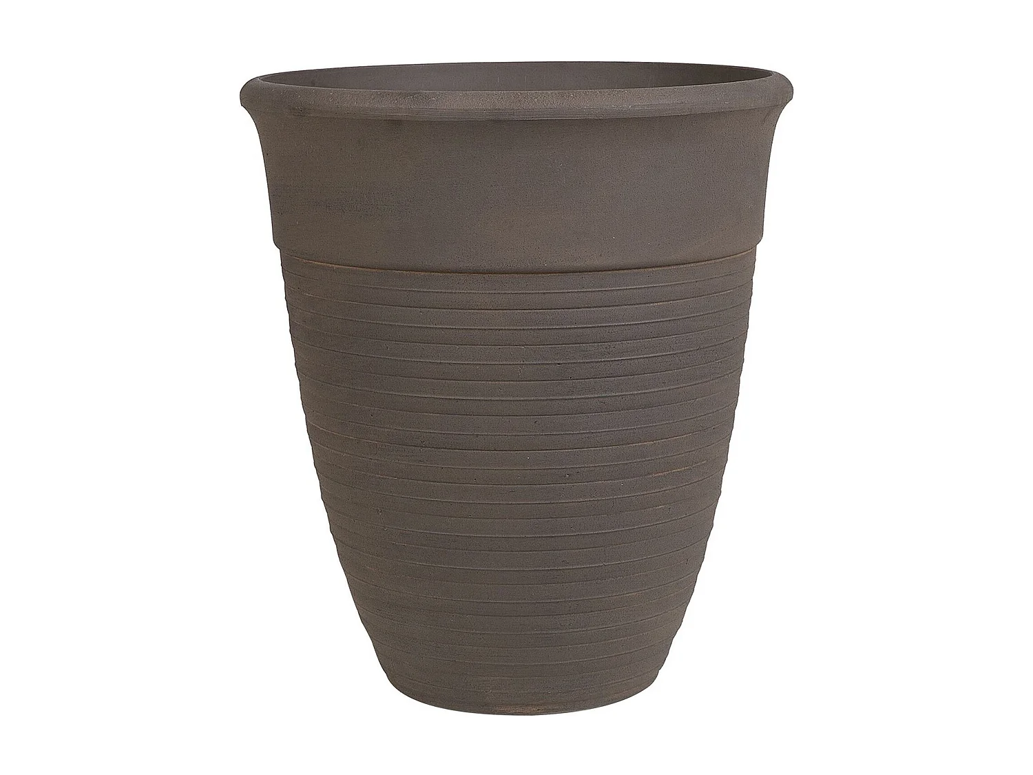Set van 2 bloempotten KATALIMA Steen 43 cm Bruin