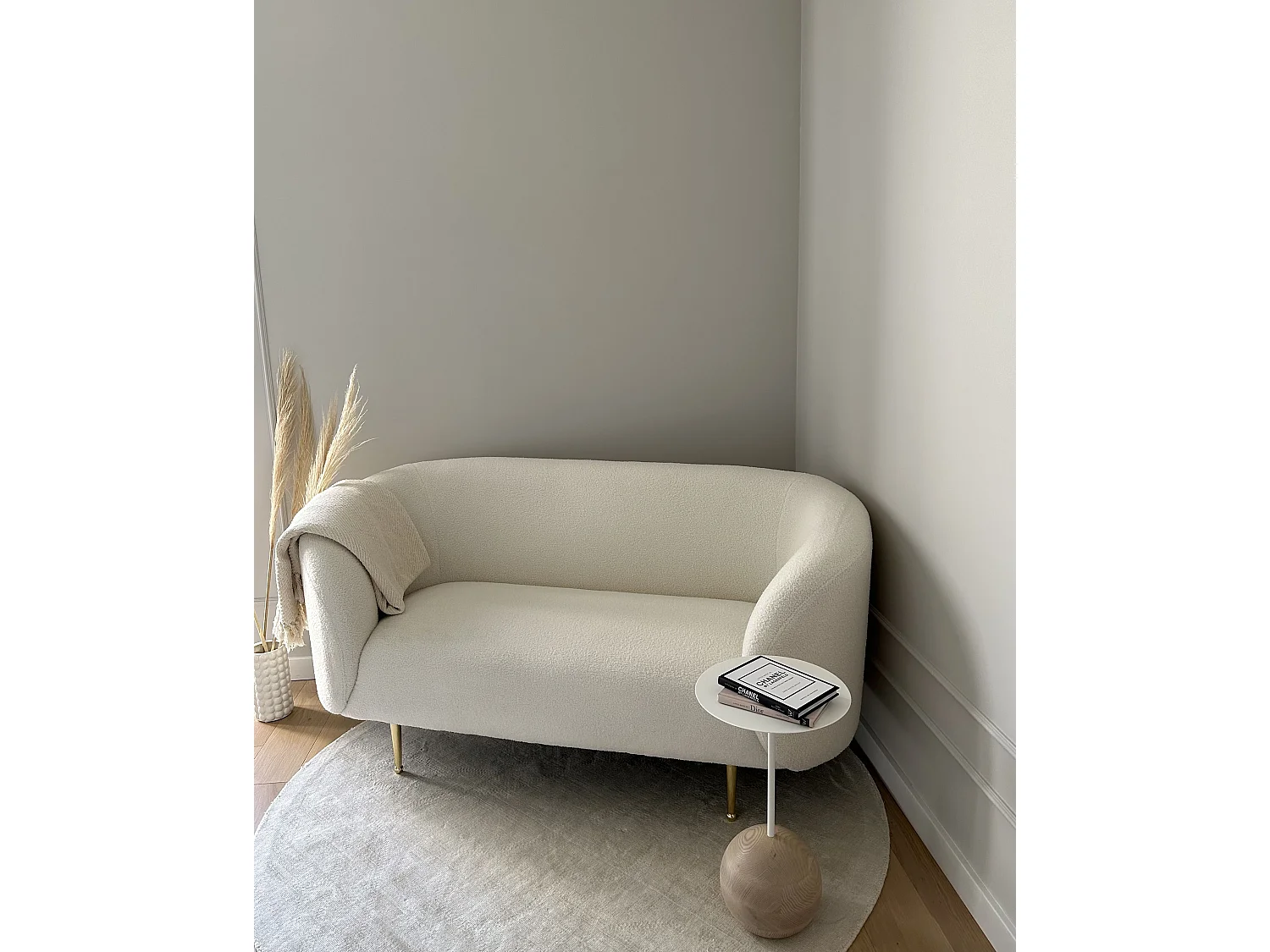 Coperta YARSA Cotone 125 x 150 cm Beige