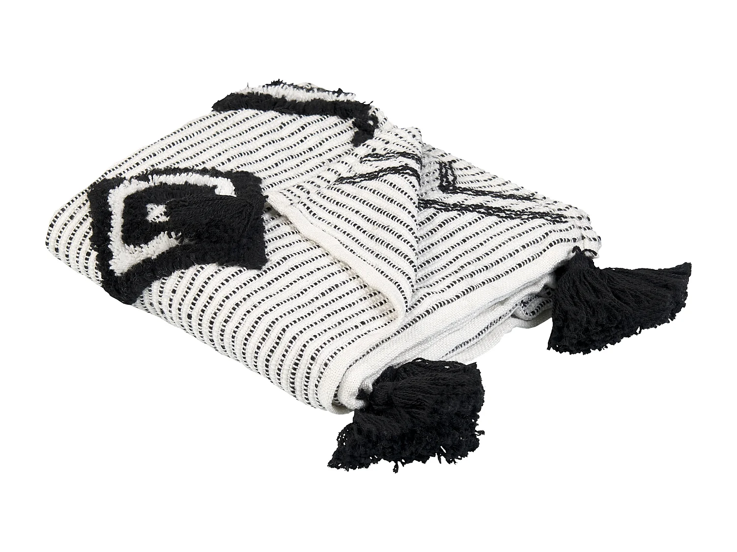 Kuscheldecke SAATLI 130 x 150 cm Weiss