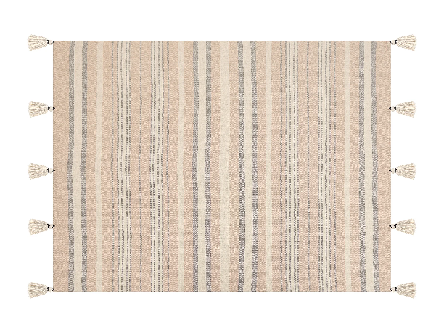 Koc YARSELI Bawełna 130 x 170 cm Beżowy