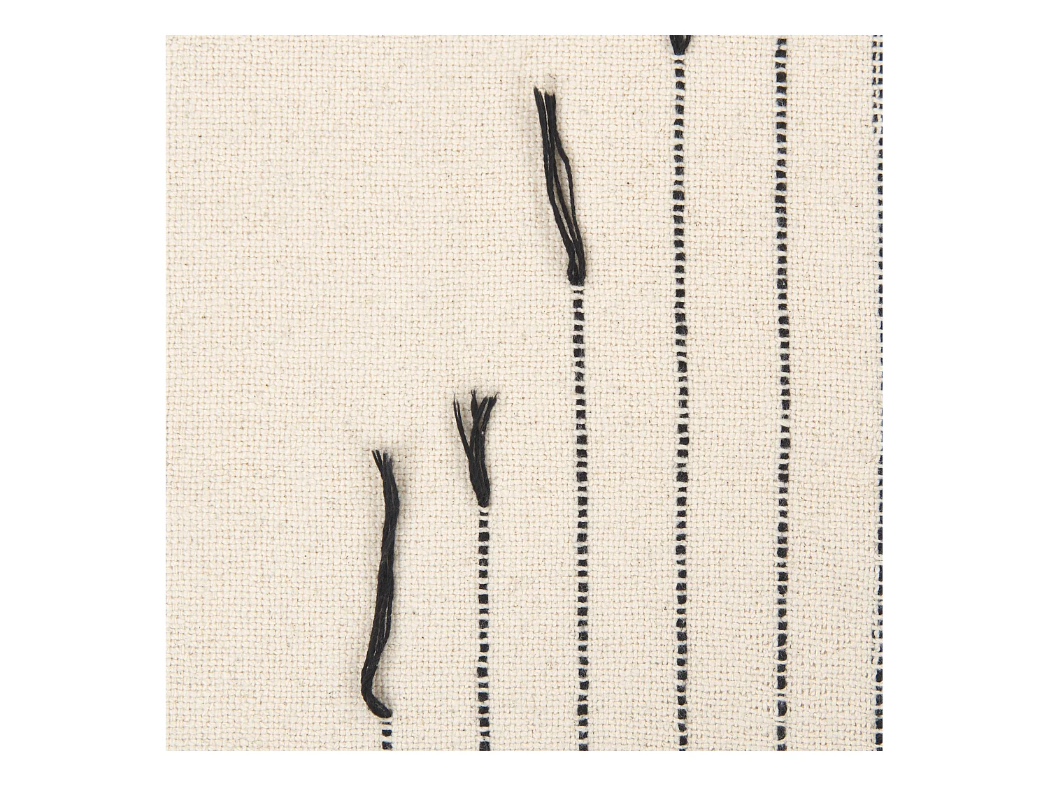 Plaid ULUYOL Katoen 130 x 170 cm Beige