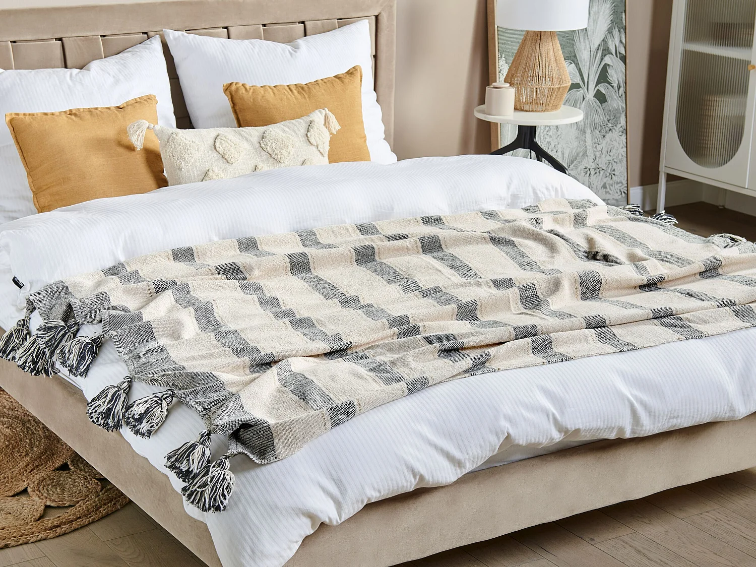 Couverture CAYIR Coton 130 x 170 cm Beige