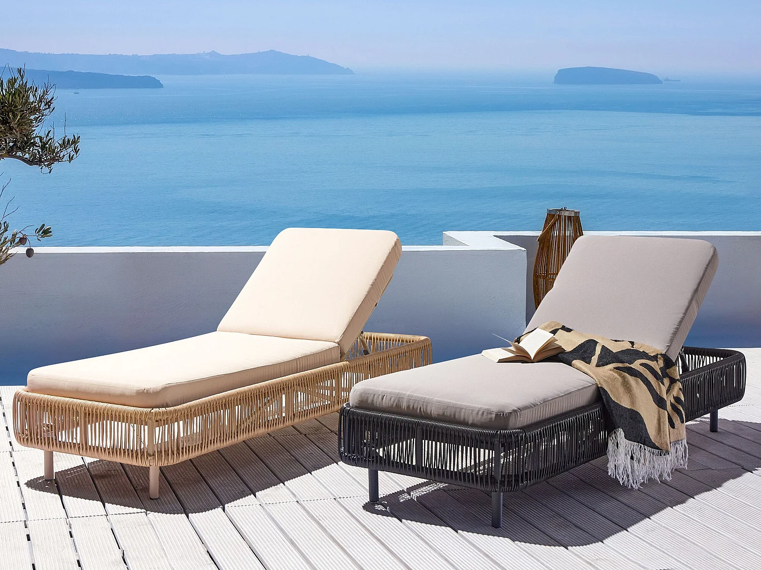 Transat avec coussin OSINI Gris