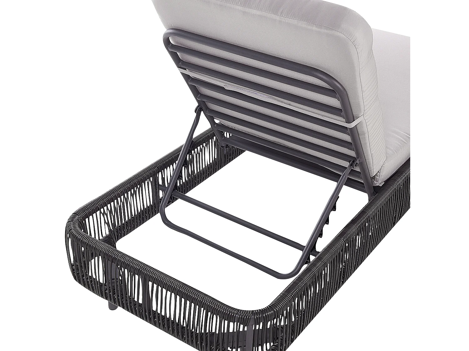 Transat avec coussin OSINI Polyrotin Gris