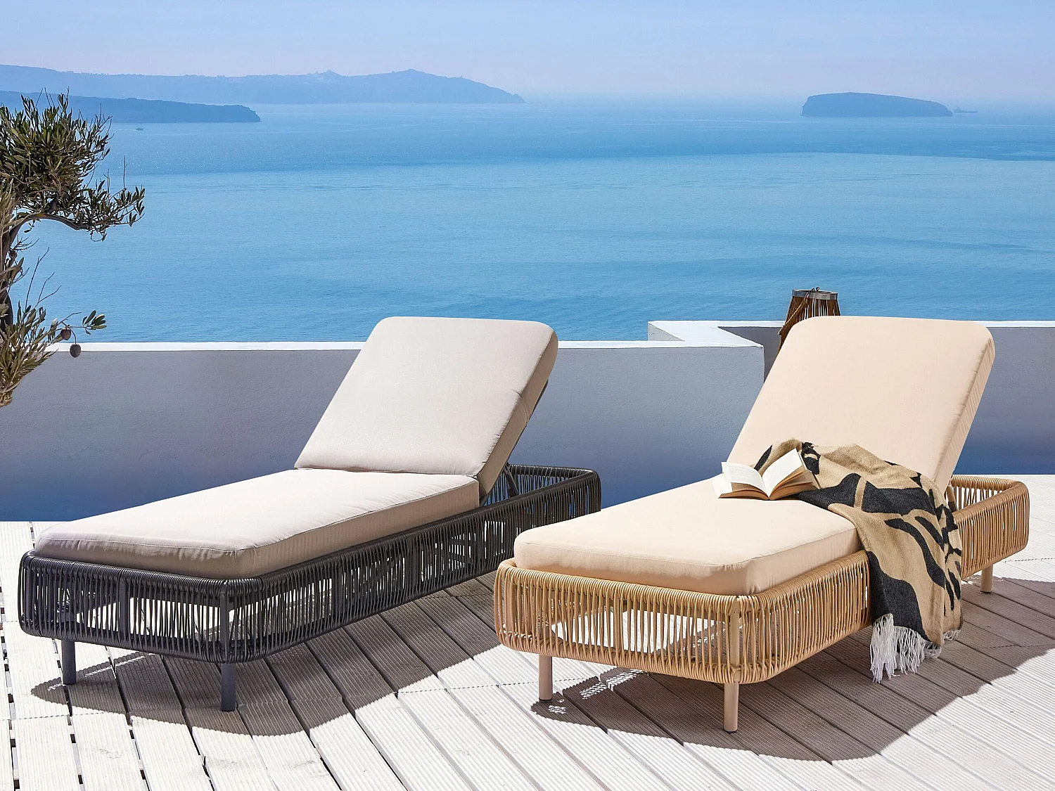 Transat avec coussin OSINI Beige