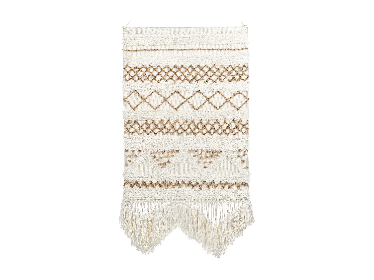 Decoración de pared de tela BAZDAN Algodón 107 cm Beige