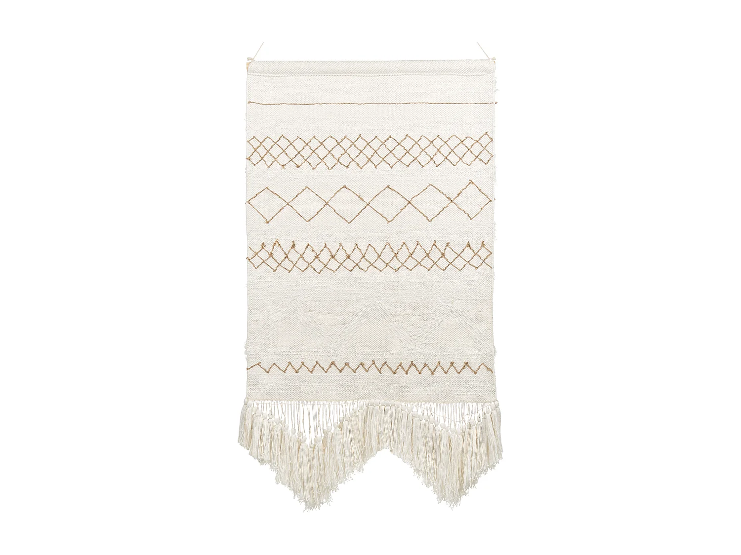 Decoración de pared de tela BAZDAN Algodón 107 cm Beige