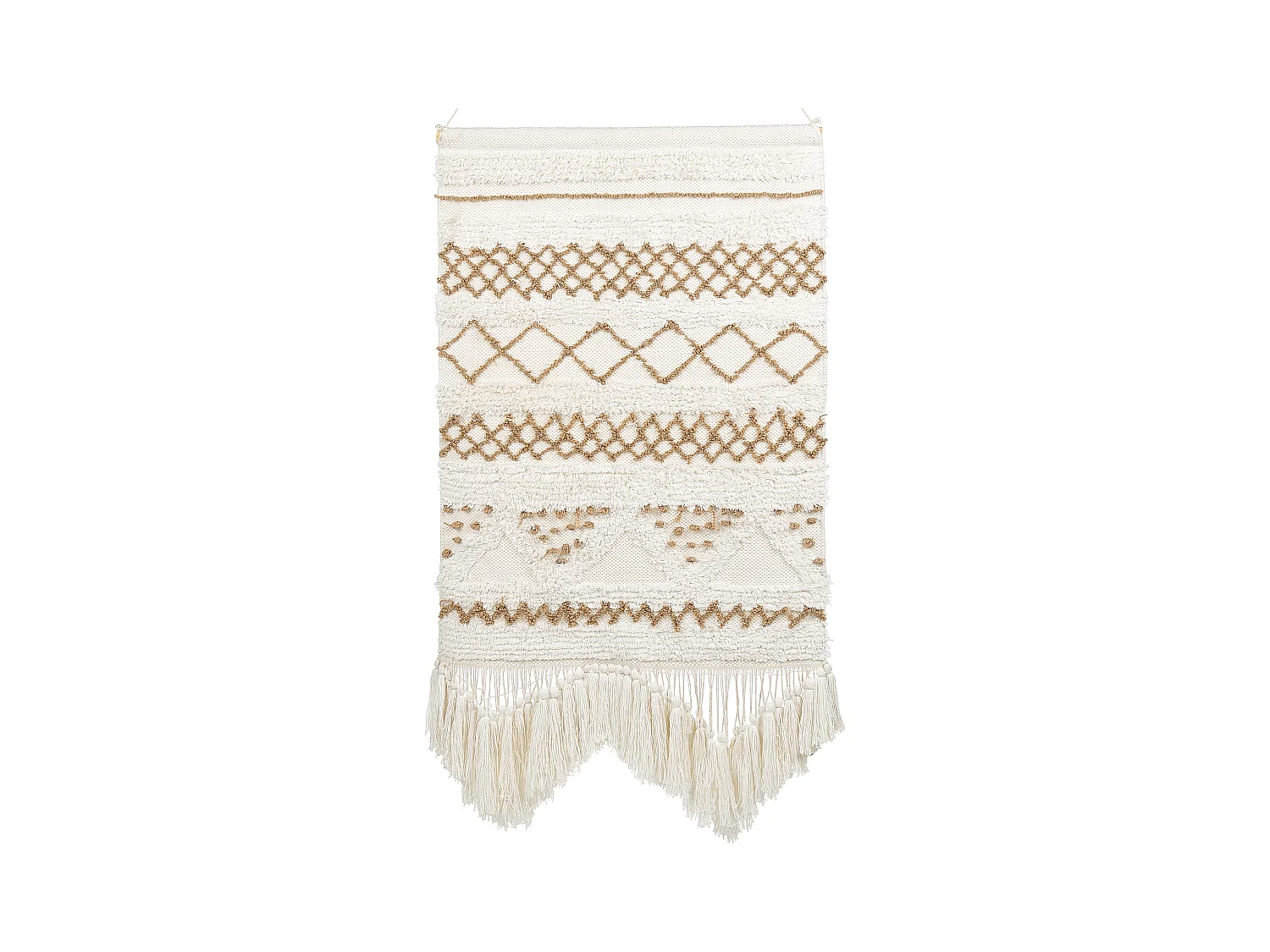 Suspension murale en tissu BAZDAN Coton 107 cm Beige