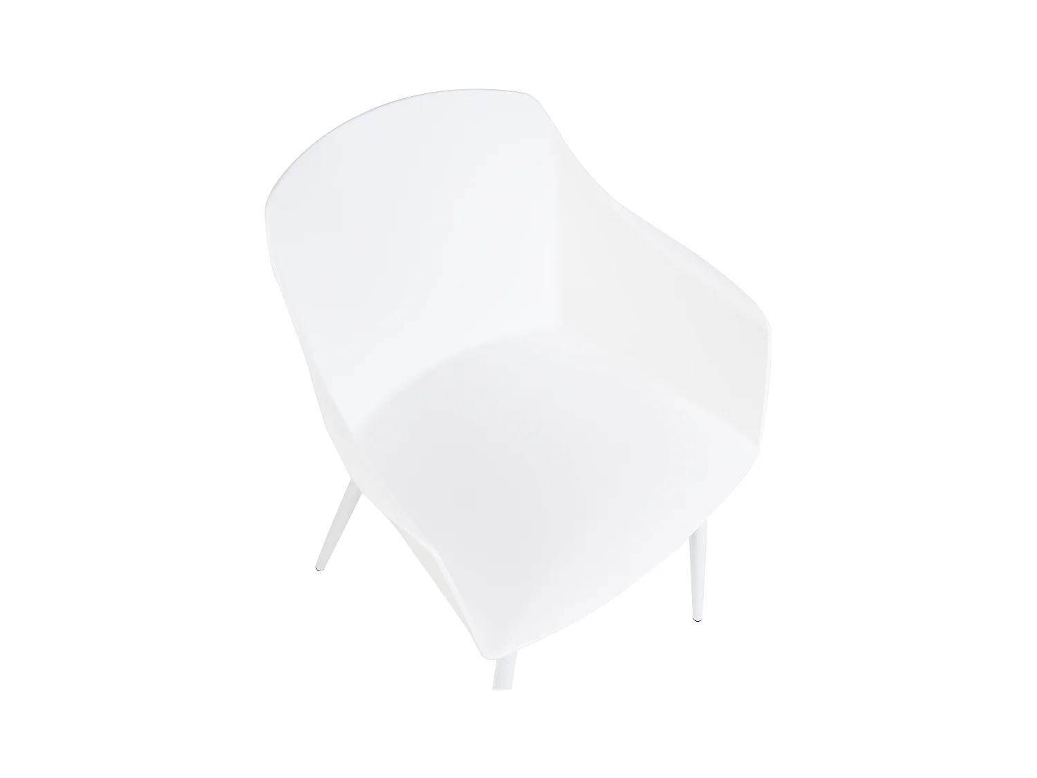 Set van 2 eetkamerstoelen FONDA Wit