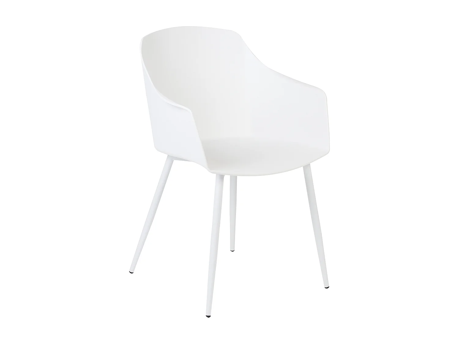 Lot de 2 chaises de salle à manger FONDA Blanc