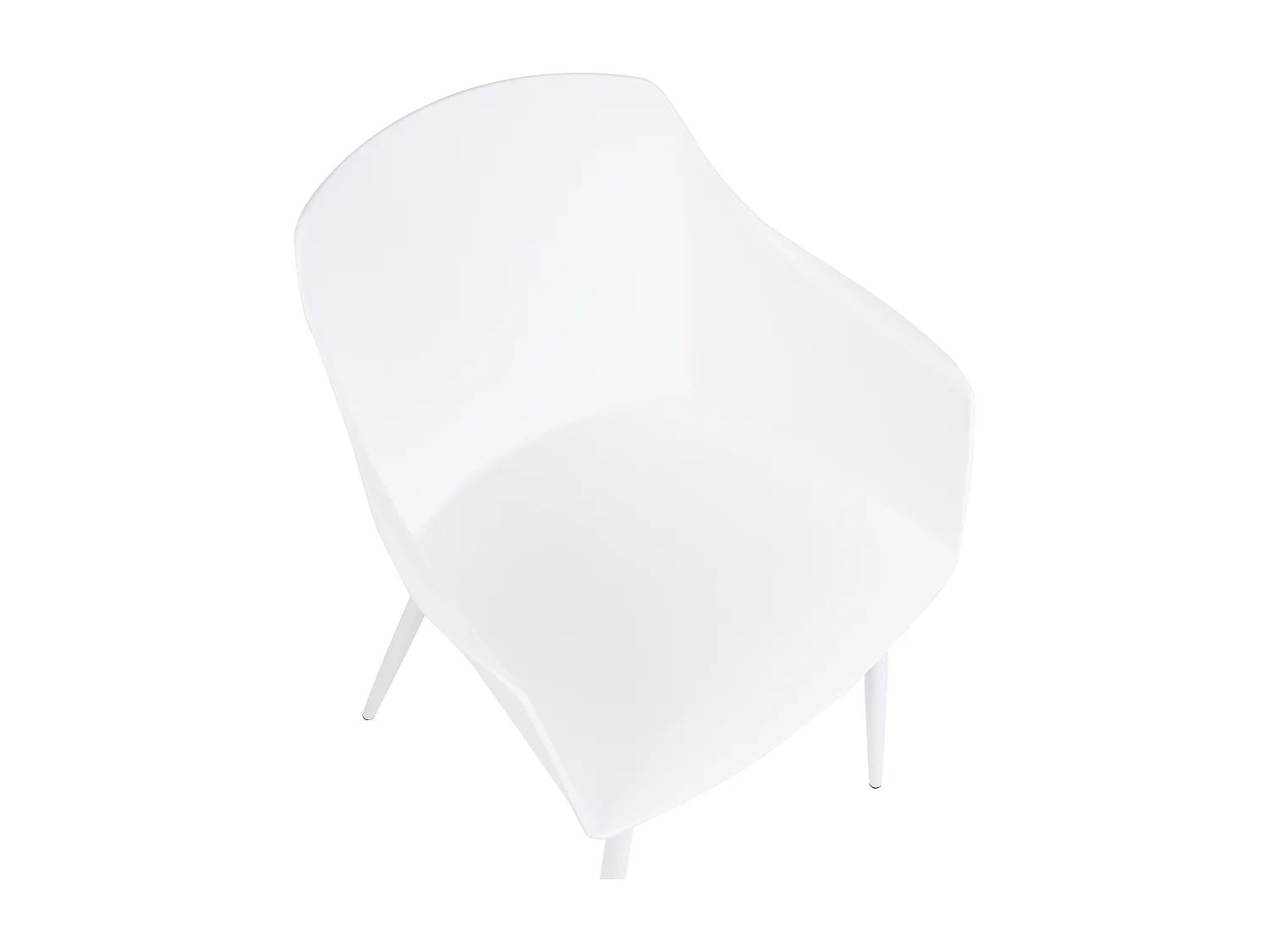 Lot de 2 chaises de salle à manger FONDA Blanc