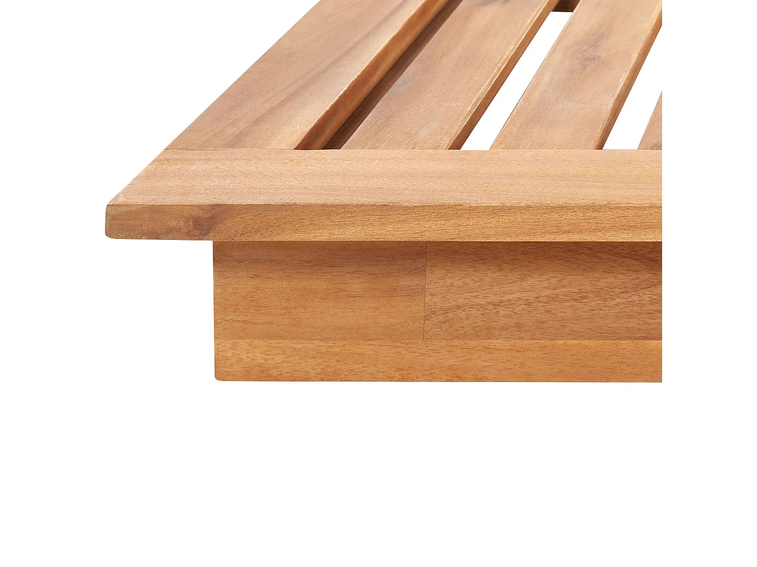 Lettino Prendisole con Cuscino GRANARI Legno d'acacia Marrone