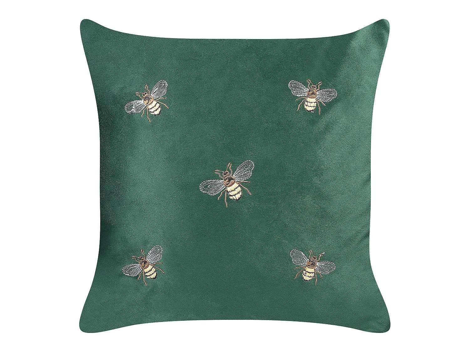 Set van 2 decoratieve kussens TALINUM Fluweel 45 x 45 cm Smaragdgroen Dierenprint