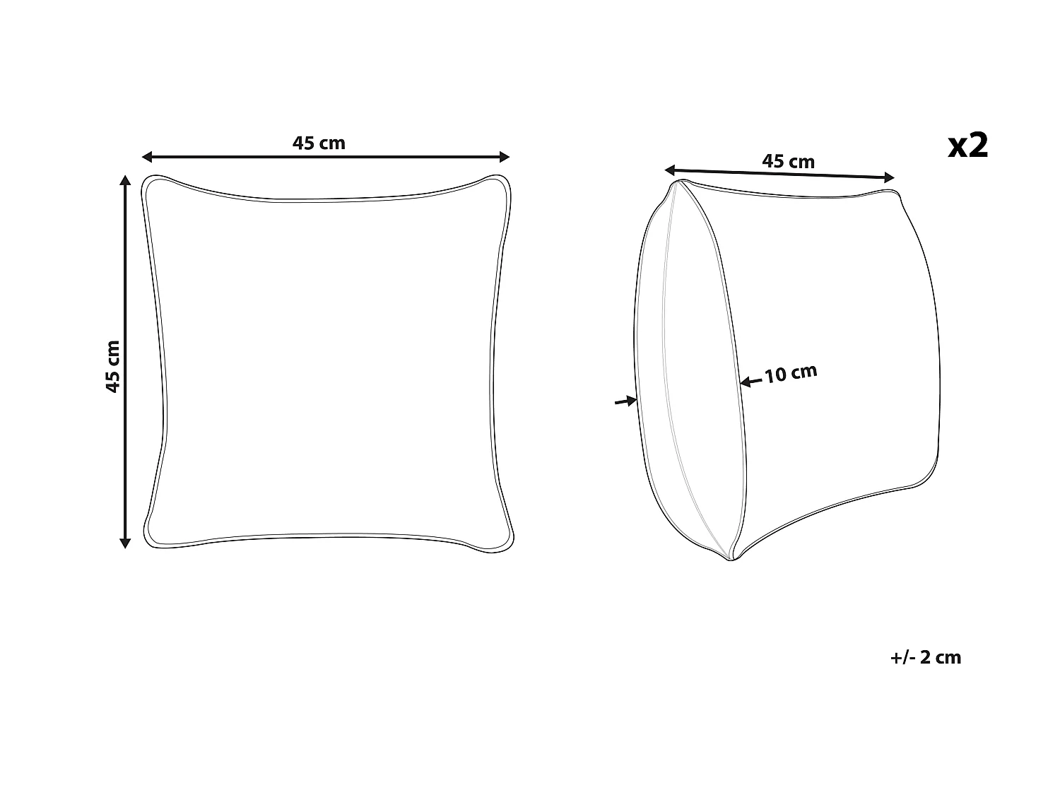 Set van 2 decoratieve kussens TALINUM Fluweel 45 x 45 cm Smaragdgroen Dierenprint