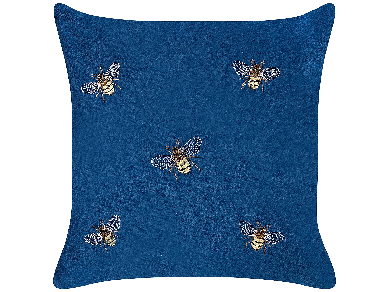Conjunto de 2 almofadas decorativas TALINUM Veludo 45 x 45 cm Azul Padrão animal