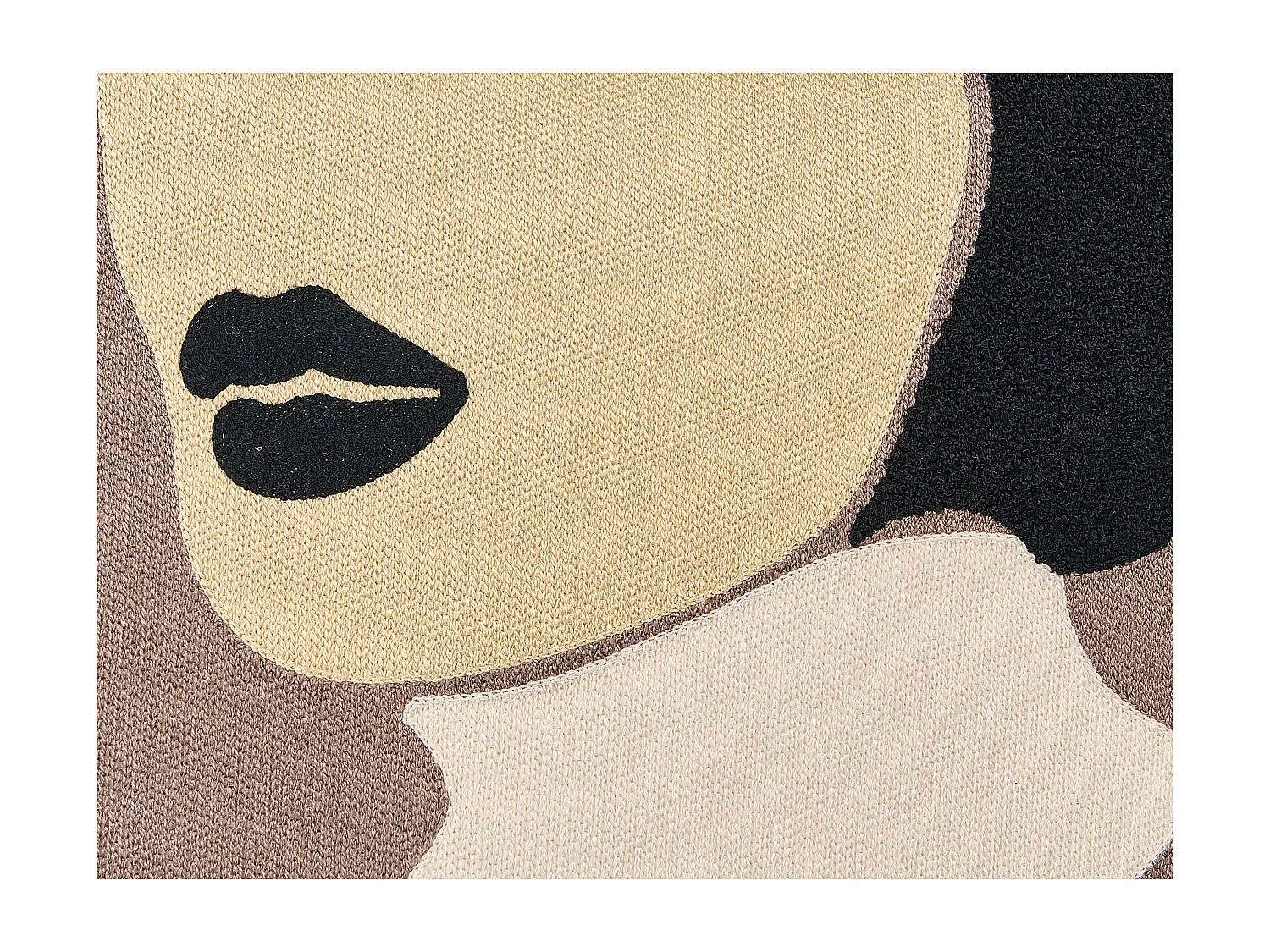 Conjunto de 2 almofadas decorativas SILPHIUM Algodão 45 x 45 cm Castanho Padrão abstracto