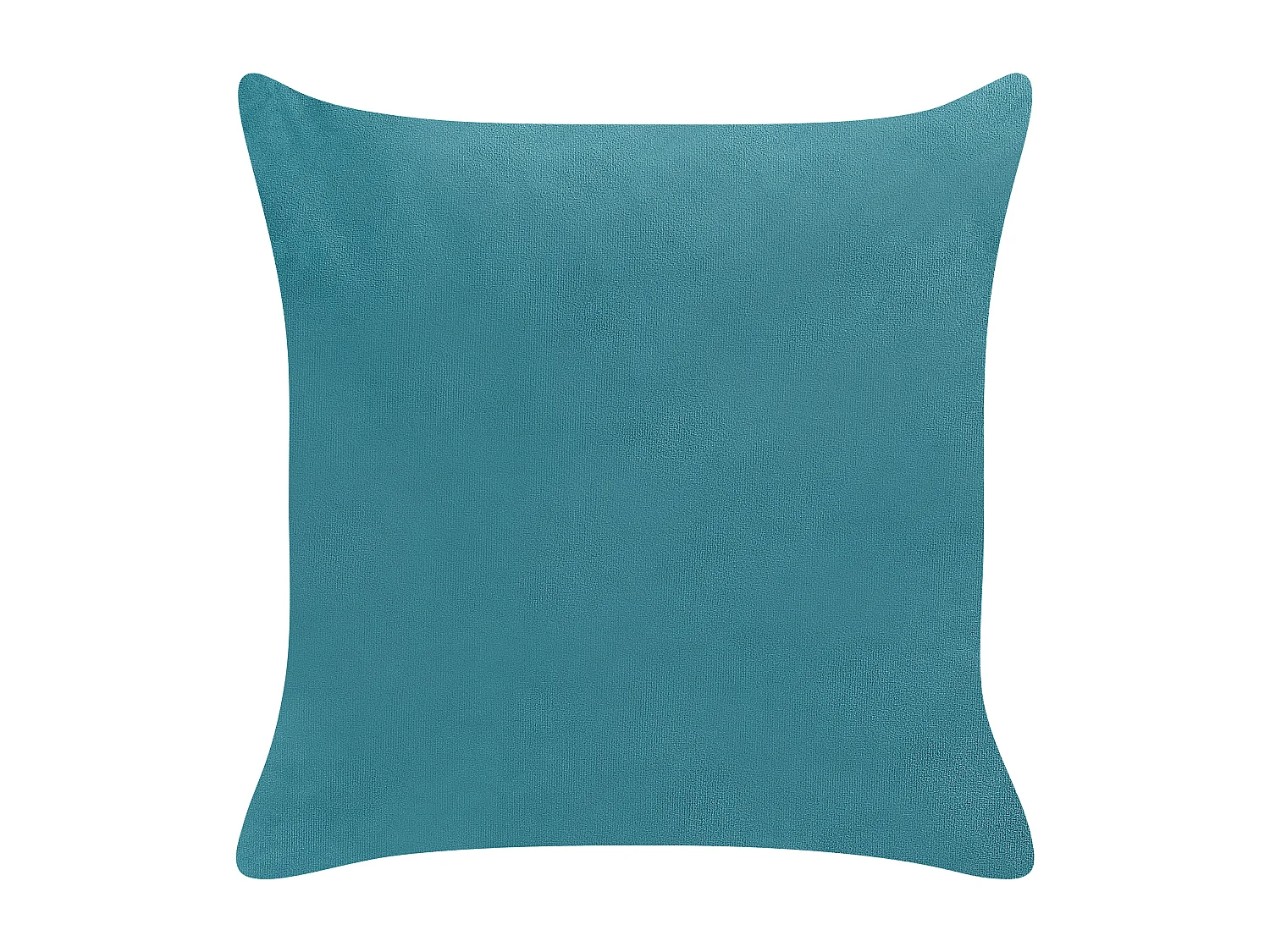 Lot de 2 coussins décoratifs YARROW Velours 45 x 45 cm Bleu paon Motif géométrique