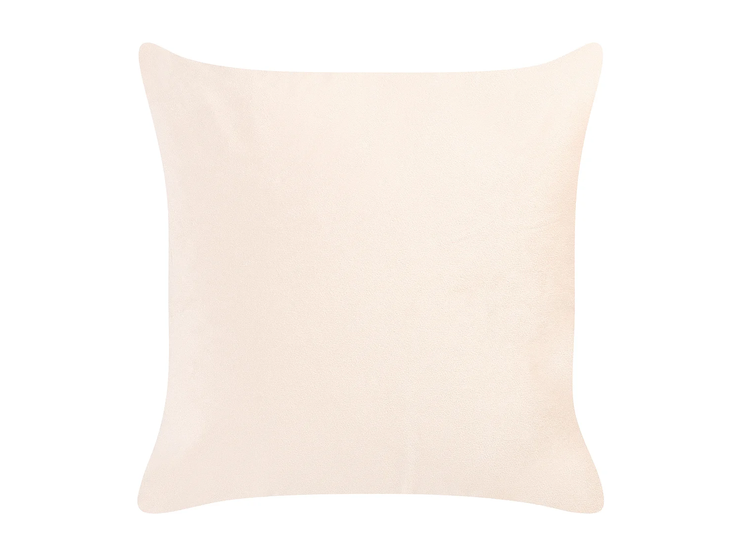 Lot de 2 coussins décoratifs YARROW Velours 45 x 45 cm Beige Motif géométrique