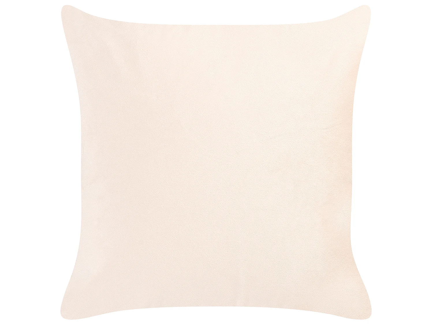 Dekokissen 2er Set YARROW Samtstoff 45 x 45 cm Beige Geometrisches Muster