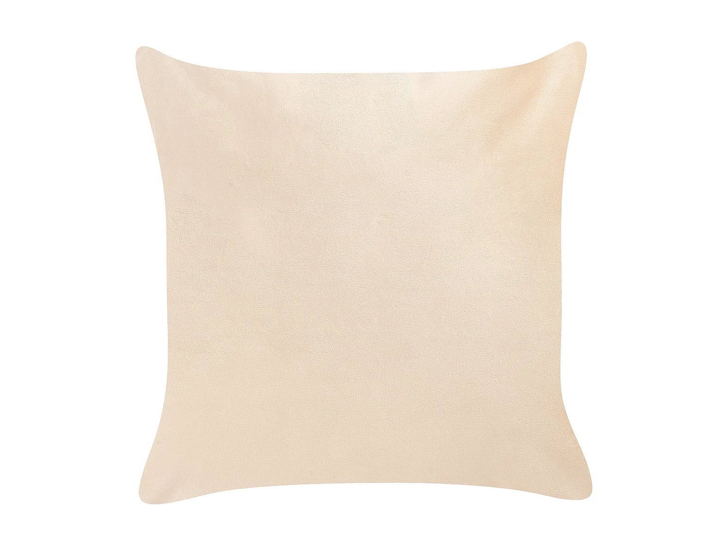 Lot de 2 coussins décoratifs TALINUM Velours 45 x 45 cm Beige Motif animal