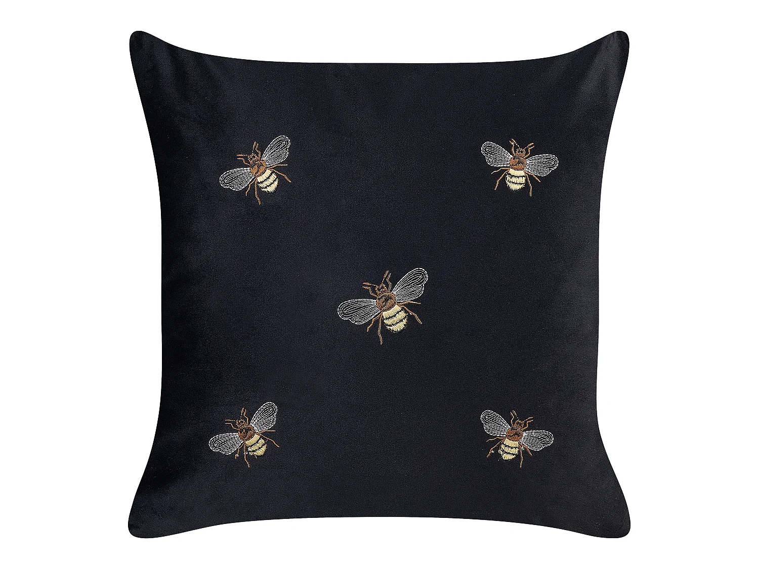 Set van 2 decoratieve kussens TALINUM Fluweel 45 x 45 cm Zwart Dierenprint