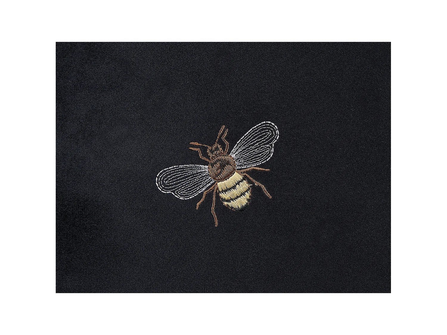 Conjunto de 2 almofadas decorativas TALINUM Veludo 45 x 45 cm Preto Padrão animal