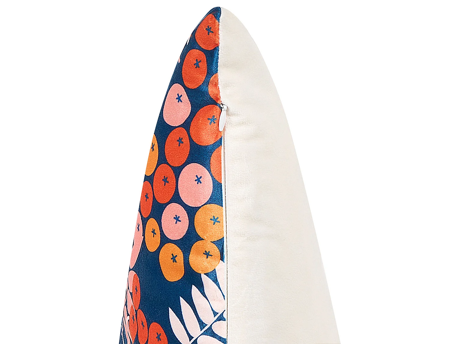 Set van 2 decoratieve kussens SUMAC Fluweel 45 x 45 cm Multicolor Bladpatroon