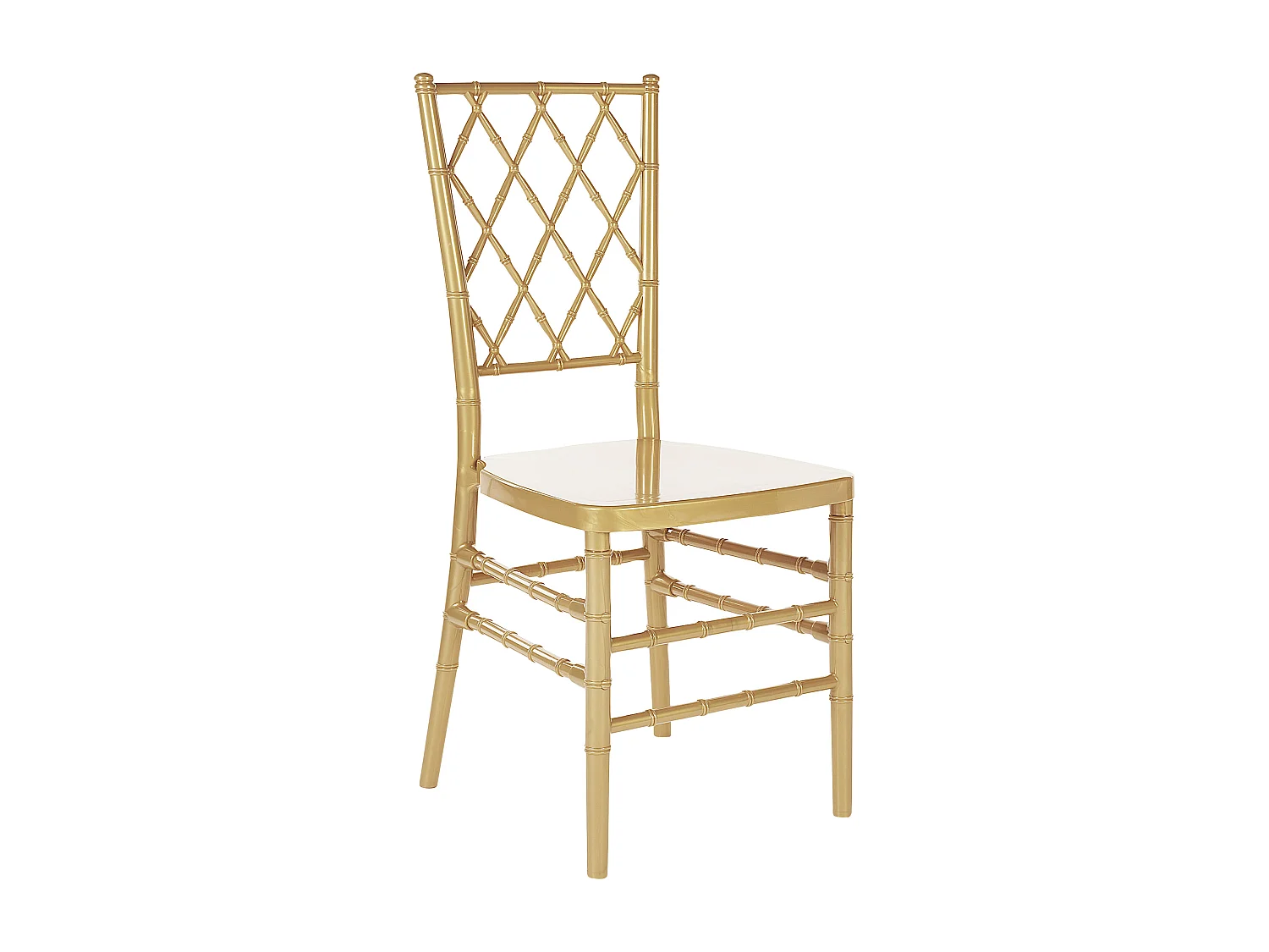 Lot de 2 chaises de salle à manger CLARION Doré