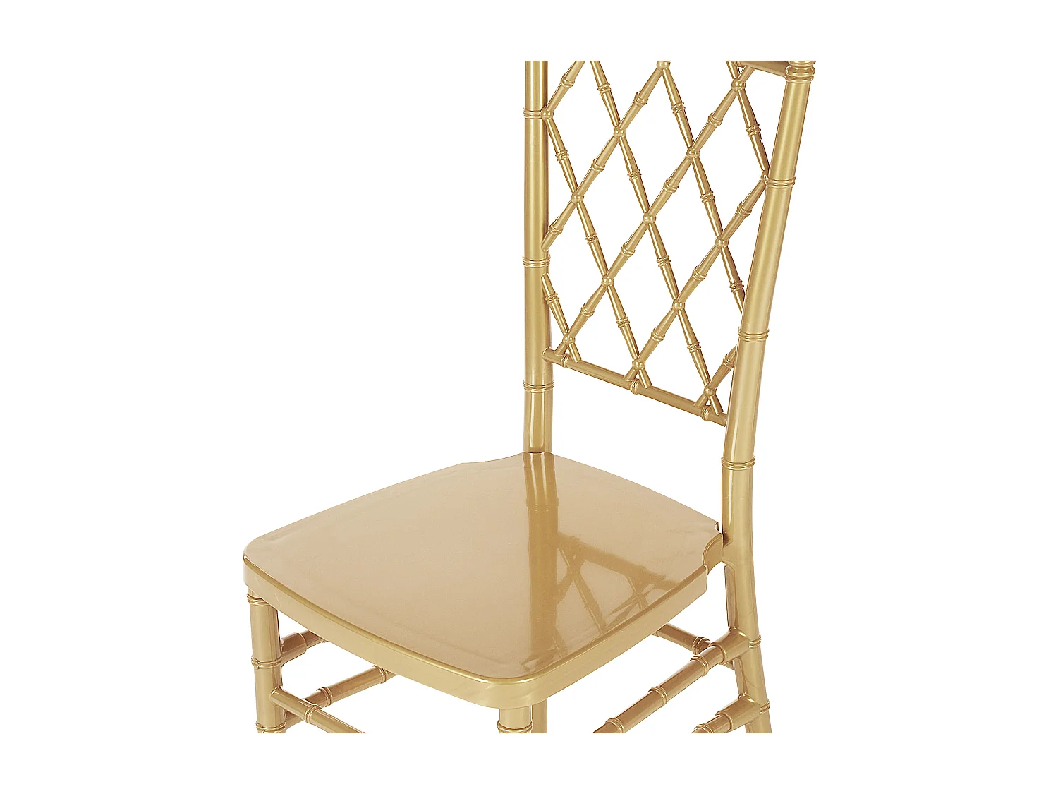 Lot de 2 chaises de salle à manger CLARION Doré