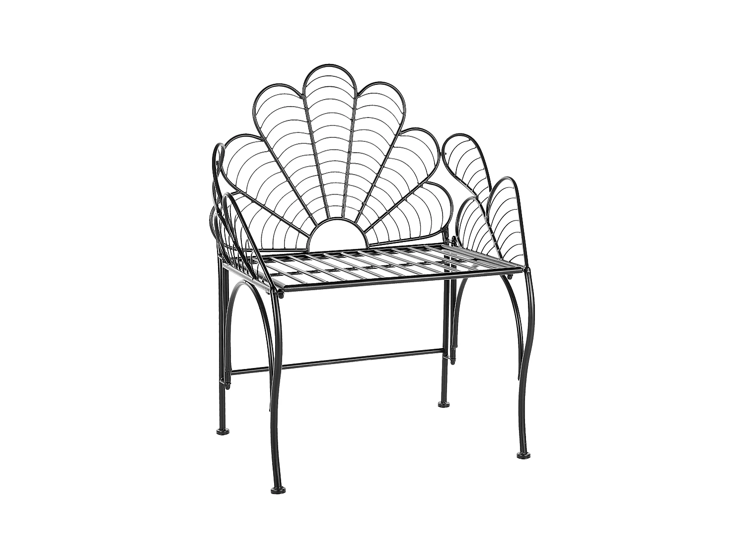 Chaise de jardin LIGURIA Métal Noir