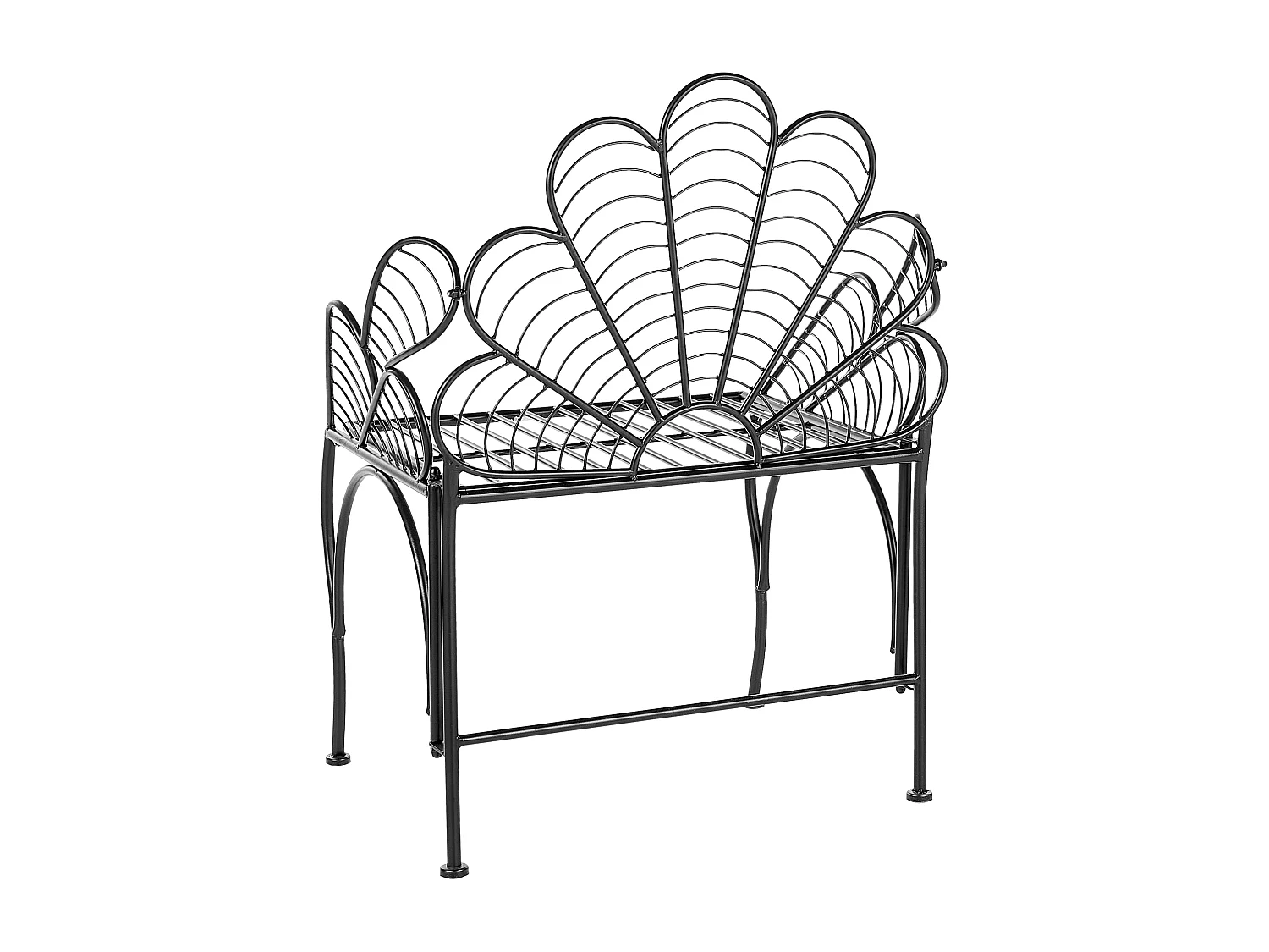 Chaise de jardin LIGURIA Métal Noir