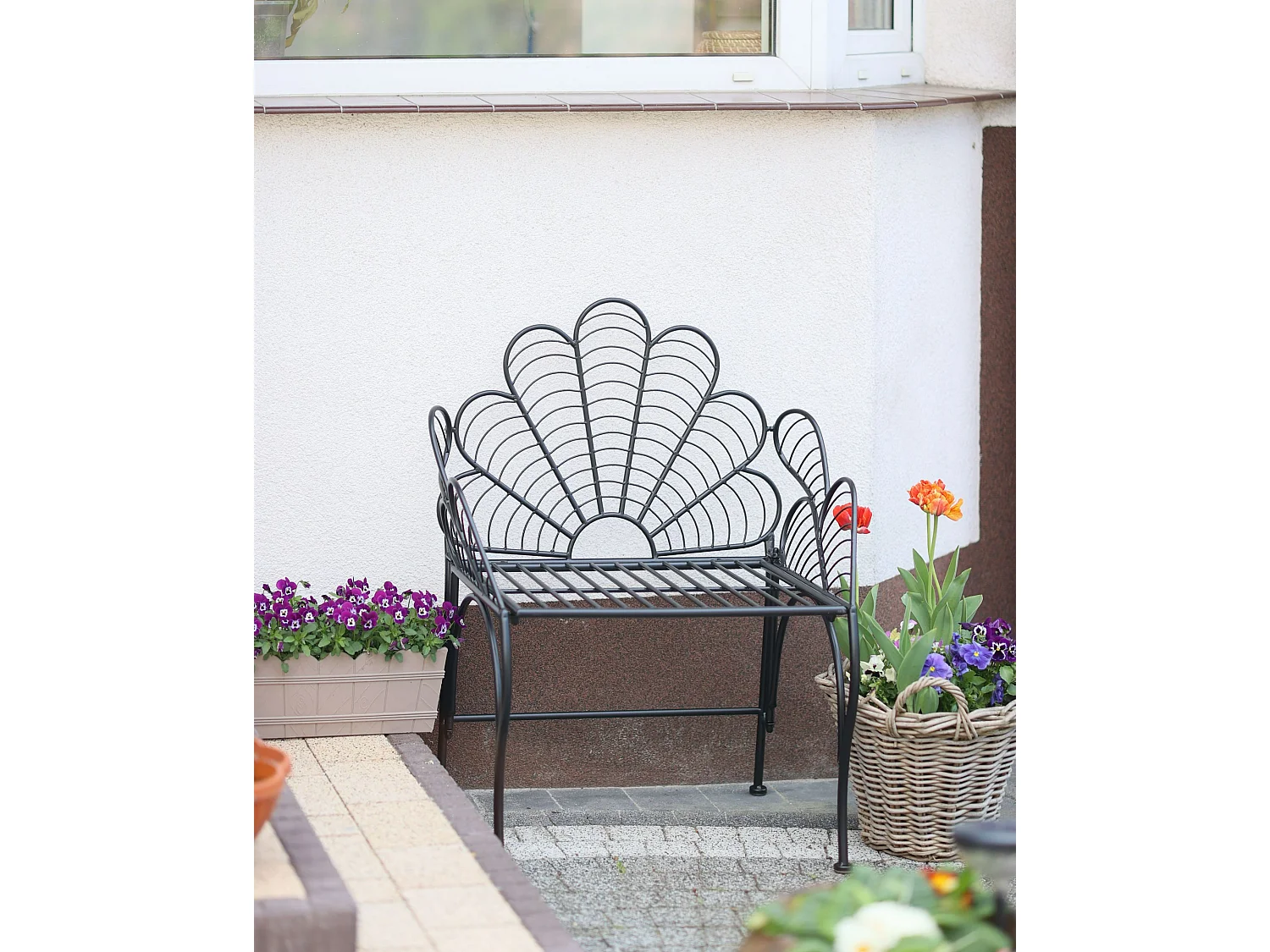 Tuinstoel LIGURIA Metaal Zwart