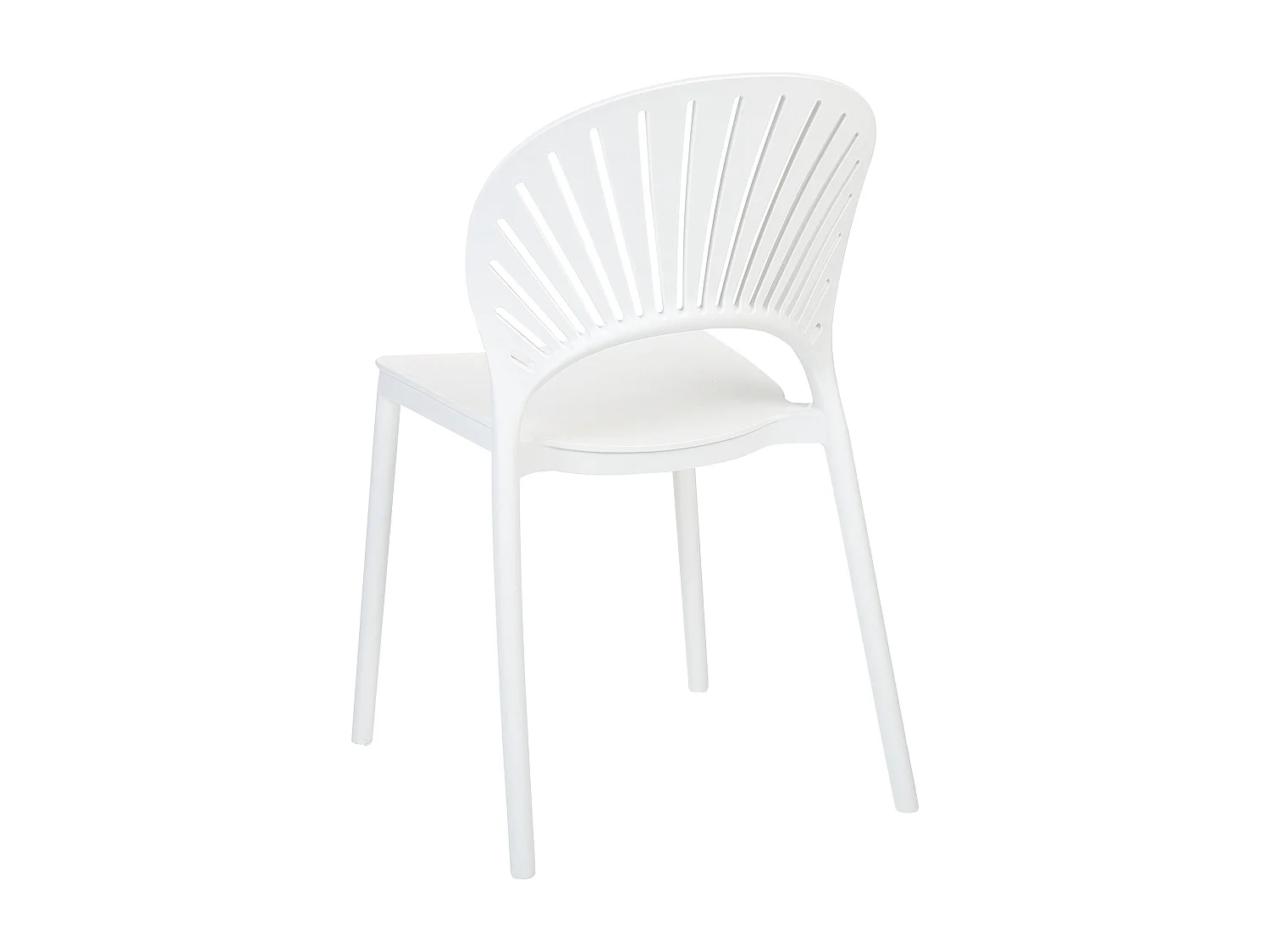 Set di 4 sedie da giardino OSTIA Bianco