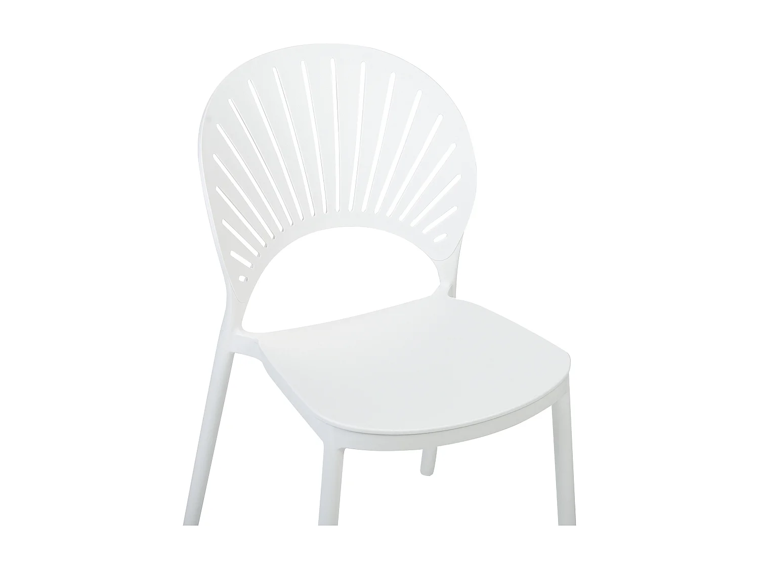 Set di 4 sedie da giardino OSTIA Bianco